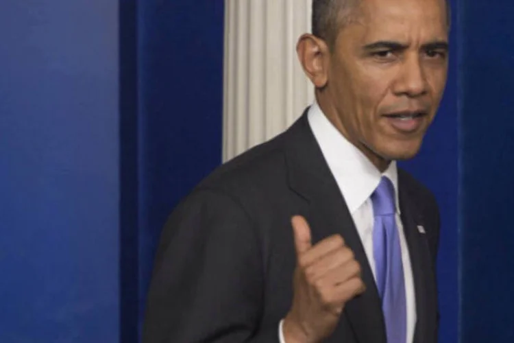
	O presidente americano Barack Obama: apenas 42% dos entrevistados opinou que Obama, reeleito h&aacute; pouco mais de um ano, est&aacute; fazendo um bom trabalho
 (Getty Images)