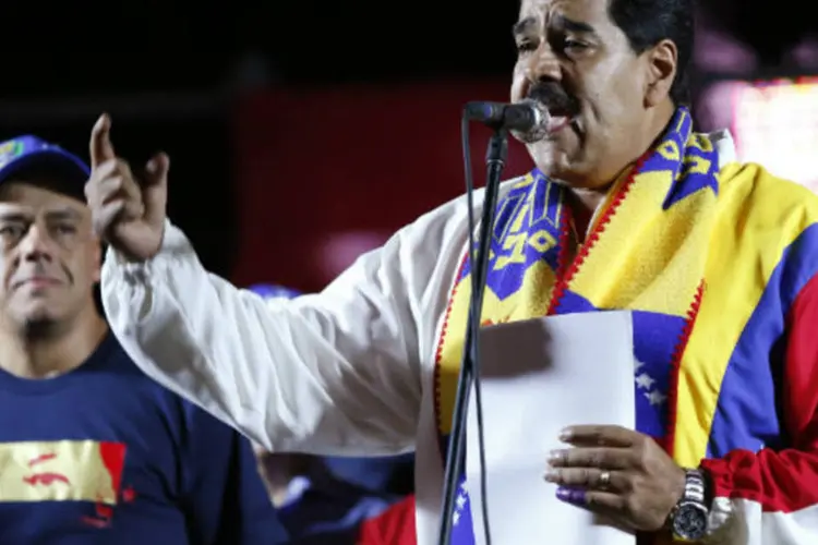 O presidente da Venezuela, Nicolás Maduro: eleições estavam sendo consideradas a primeira prova de Maduro nas urnas (Carlos Garcia Rawlins/Reuters)