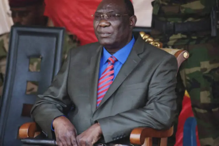 Presidente da República Centro-Africana (RCA), Michel Djotodia: o presidente de transição atribuiu os distúrbios a "elementos descontrolados" (Joe Penney/Reuters)