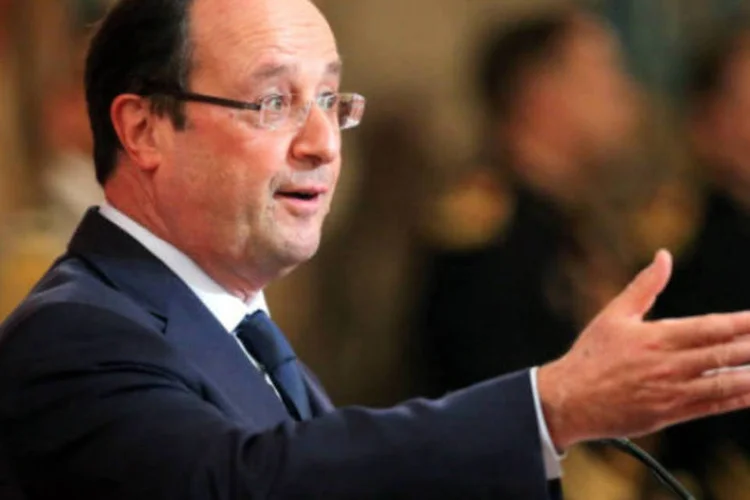 
	O presidente da Fran&ccedil;a, Fran&ccedil;ois Hollande: Hollande est&aacute; tendo dificuldades para cumprir sua promessa de fazer com que o desemprego entre em firme tend&ecirc;ncia decrescente at&eacute; o fim do ano
 (Getty Images)