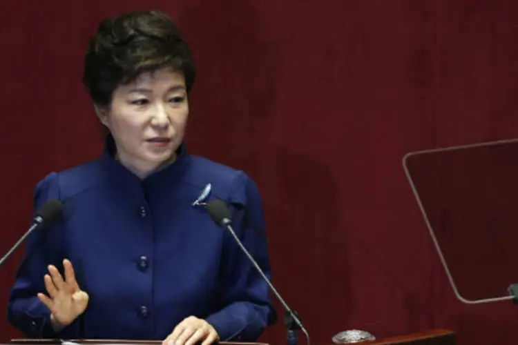 Park Geun-hye: a chefe de Estado deixou seu cargo nas mãos do parlamento (Kim Hong-Ji/Reuters)