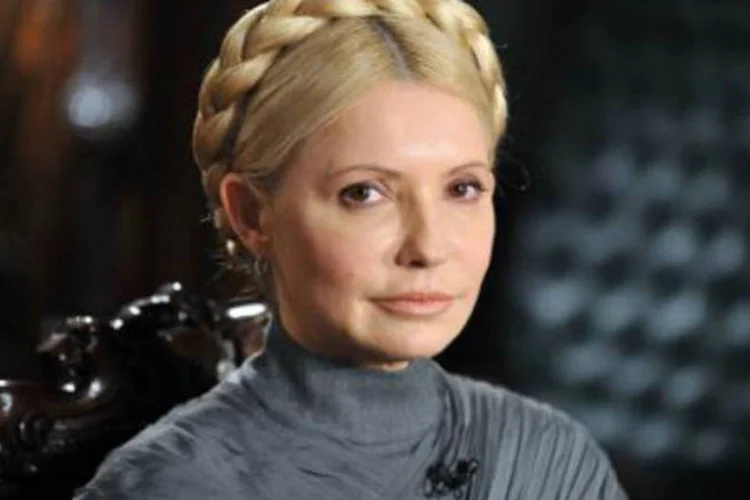 A ex-primeira-ministra e líder opositora ucraniana, Yulia Timoshenko: grande manifestação está prevista para o início da tarde na capital ucraniana (Sergei Supinsky/AFP)