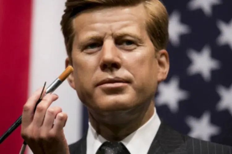 Boneco representando presidente americano John F. Kennedy: após décadas, Dallas optou por investir em eventos (Getty Images)