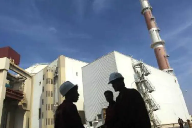 Reator da usina nuclear de Bushehr, no sul do Irã: 40 bilhões de dólares foram investidos nas infraestruturas nucleares, segundo fontes (Majid Asgaripour/AFP)