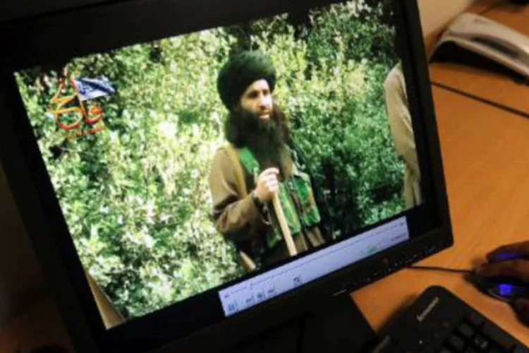 
	V&iacute;deo do radical taleban Maulana Fazlullah: Fazlullah liderou as a&ccedil;&otilde;es brutais do grupo taleban no Vale do Swat, no noroeste do Paquist&atilde;o, entre 2007 e 2009
 (A. Majeed/AFP)