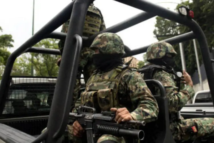 Forças de segurança no México: situado no nordeste do México, o estado de Tamaulipas foi nos últimos anos palco de violentos choques armados (Getty Images)