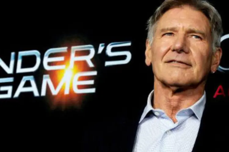 
	O ator Harrison Ford no lan&ccedil;amento do filme &quot;Ender&#39;s Game - O Jogo do Exterminador&quot;: filme estreia 13 de dezembro no Brasil
 (Kevin Winter/AFP)