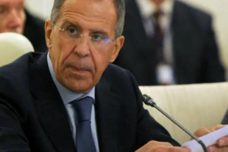 O ministro russo das Relações Exteriores, Serguei Lavrov: 20 grupos islamitas sírios rejeitaram categoricamente no sábado a conferência "Genebra-2" (Viktor Drachev/AFP)