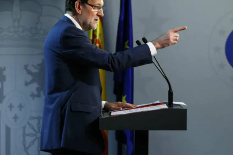 O presidente da Espanha, Mariano Rajoy: "Justamente para esclarecer este assunto é que pedi para Margallo convocar o embaixador americano", explicou (Yves Herman/Reuters)