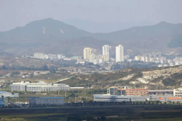 Cidade de Kaesong: grupo de 57 funcionários havia solicitado, na semana passada, autorização a Pyongyang para visitar o Complexo Industrial de Kaesong (Lee Jae-Won/Reuters)