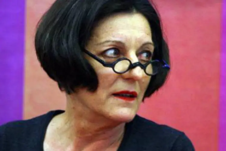 A escritora alemã Herta Müller: autora de origem romena teve que anular todos os compromissos por doença, afirmou porta-voz (Hector Guerrero/AFP)