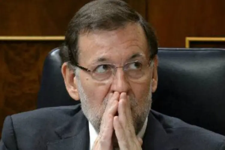 
	Premier espanhol, Mariano Rajoy: em um parlamento fragmentado ap&oacute;s o pleito, o PSOE ficou em segundo lugar com 90 cadeiras
 (Dani Pozo/AFP)