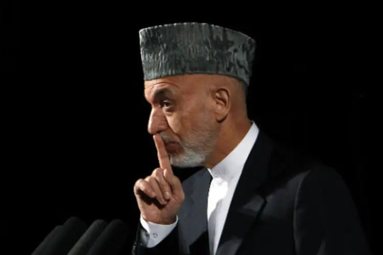 
	O presidente do Afeganist&atilde;o, Hamid Karzai: &quot;ataque mostra que as for&ccedil;as americanas n&atilde;o t&ecirc;m respeito pelas vidas dos afeg&atilde;os&quot;, disse
 (Omar Sobhani/Files/Reuters)