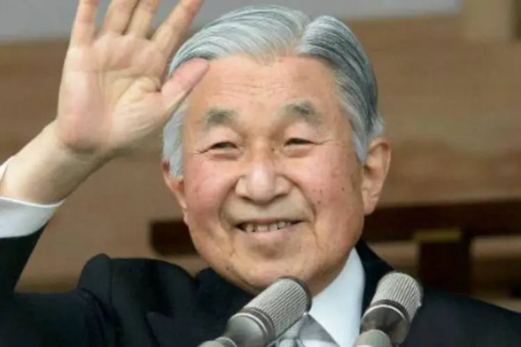 
	Imperador Akihito, do Jap&atilde;o: em decis&atilde;o sem precedentes, monarca deve abdicar do trono e ser sucedido pelo seu filho Naruhito
 (Toru Yamanaka/AFP)