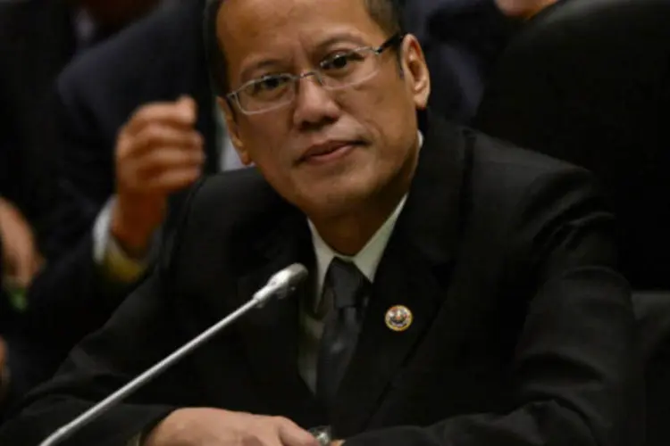 O presidente das Filipinas, Benigno Aquino: com esta declaração, o governo filipino poderá impor preços máximos aos artigos de primeira necessidade (Getty Images)