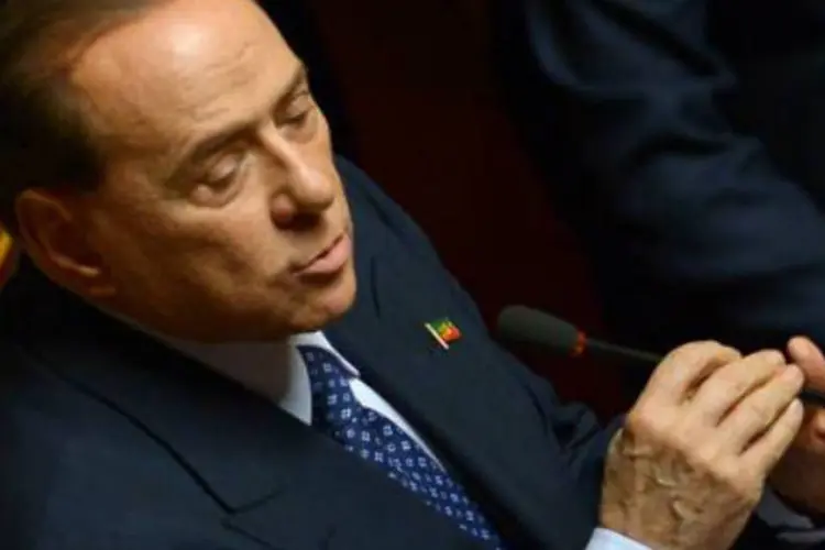 O ex-primeiro-ministro italiano, Silvio Berlusconi: "meus filhos dizem que se sentem como deveriam se sentir as famílias judias na Alemanha sob o regime de Hitler", disse (Filippo Monteforte/AFP)