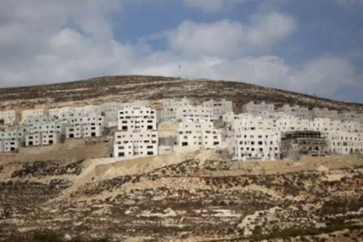 
	Vista geral das constru&ccedil;&otilde;es no assentamento judaico, em Israel
 (Menahem Kahana/AFP)