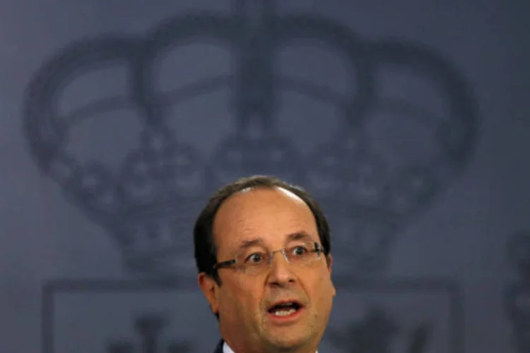 
	O presidente franc&ecirc;s, Fran&ccedil;ois Hollande: minic&uacute;pula foi organizada por ele
 (Sergio Perez/Reuters)