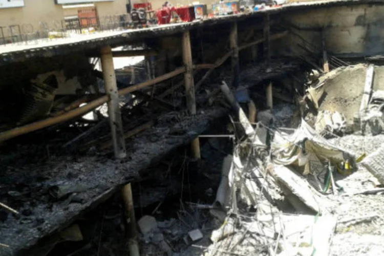 Interior do centro comercial de Westgate, no Quênia: porta-voz assegurou que o número se reduziu de 39 para 23 pessoas (Getty Images)