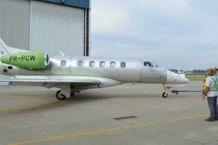
	Embraer: jatos ser&atilde;o operados pela J-Air, subsidi&aacute;ria da Japan Airlines
 (Julia Carvalho/EXAME.com)