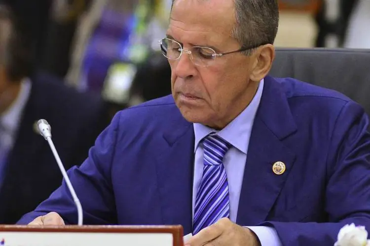 
	Ministro das Rela&ccedil;&otilde;es Exteriores russo, Sergei Lavrov:&nbsp;R&uacute;ssia considera que a proposta ocidental ignora o que &eacute; feito para o fornecimento da ajuda humanit&aacute;ria
 (Ahim Rani/Reuters)
