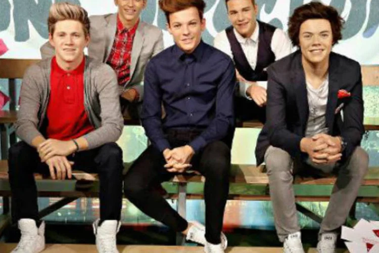 A boyband pop One Direction: eles "sabem cantar, fazem bons discos, e isso é o que vejo em comum (com os Beatles)", disse Paul McCartney (Cindy Ord/AFP)