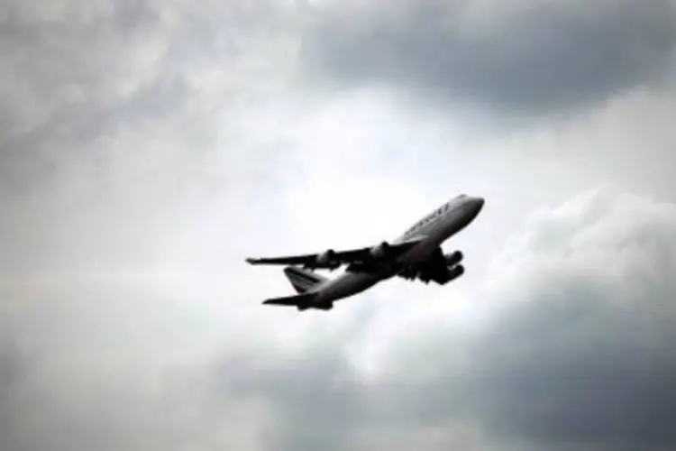 Avião decolando: a AESA ressalta que nenhum acidente foi registrado em 2013 entre seus membros (AFP)