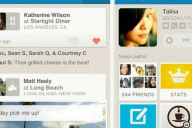 
	Tela do Foursquare: aplicativo ter&aacute; fun&ccedil;&atilde;o para reservar mesa em restaurantes
 (Divulgação)