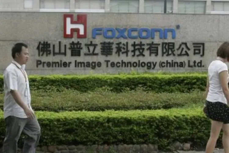 Sede da Foxconn na China: a empresa teria intenções de ter fábricas no Brasil, onde as pessoas "assim que escutam “futebol” param de trabalhar”, segundo seu presidente (Arquivo/AFP)