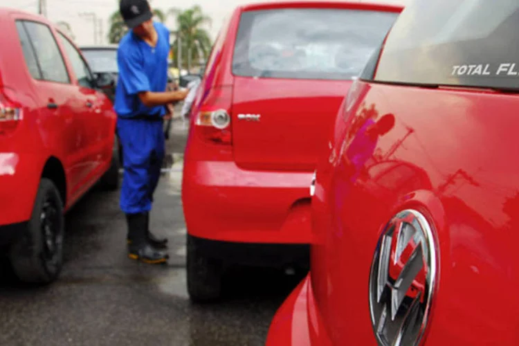 
	Concession&aacute;ria da Volkswagen em S&atilde;o Paulo: programa de usados, lan&ccedil;ado h&aacute; quatro anos na Alemanha, existe em outros pa&iacute;ses europeus e at&eacute; no M&eacute;xico
 (Paulo Fridman/Bloomberg News)