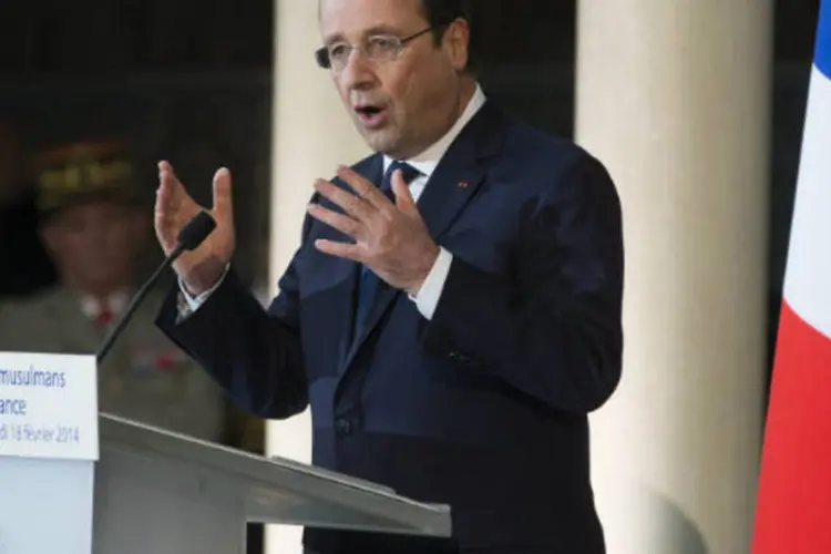 O presidente da França, François Hollande: Hollande condenou "a violência policial inaceitável" e defendeu um fim "imediato" para a prática (Ian Langsdon/Pool/Reuters)