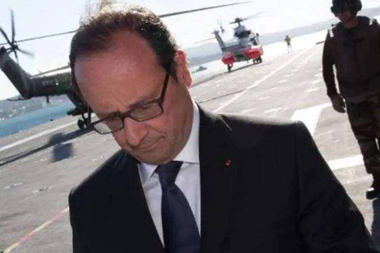Presidente da França, François Hollande: "devemos estabelecer uma estratégia global" (Philippe Wojazer/AFP)