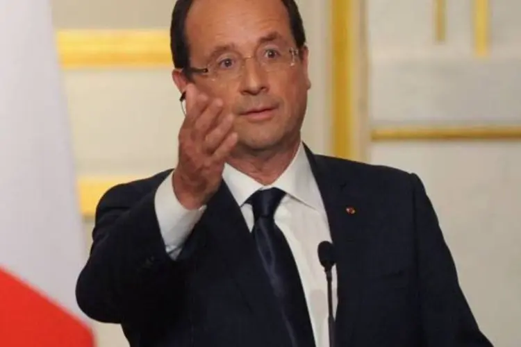 François Hollande: "Todo mundo sabe que para a primeira metade o crescimento será horizontal" (Antoine Antoniol/Getty Images)