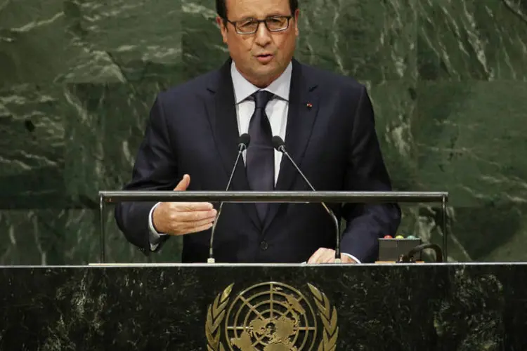 
	O presidente de Fran&ccedil;a, Fran&ccedil;ois Hollande: Compaor&eacute; renunciou ao cargo
 (Mike Segar/Reuters)