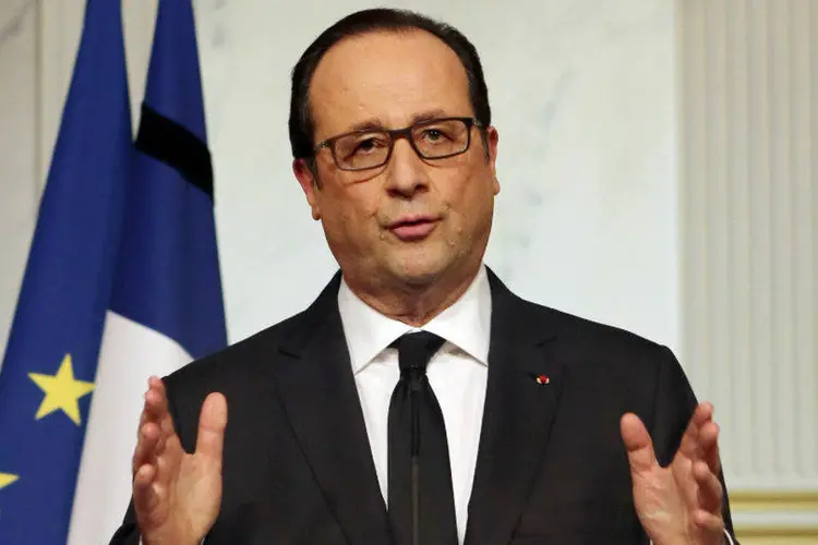 O presidente da França, François Hollande: Hollande pediu união nacional (Remy de la Mauviniere/Pool/Reuters)