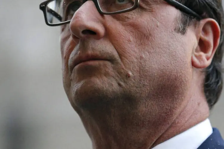 
	Presidente da Fran&ccedil;a, Fran&ccedil;ois Hollande: &quot;constitui uma prova de vida recente que se esperava&quot;
 (Yoan Valat/Pool/Reuters)
