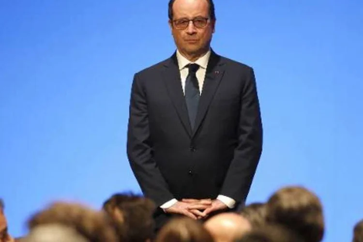 
	Fran&ccedil;ois Hollande: WikiLeaks disse que os documentos derivam diretamente de comunica&ccedil;&otilde;es espionadas pela NSA de Hollande (2012-presente), Sarkozy (2007-2012) e Chirac (1995-2007)
 (Charles Platiau/AFP)