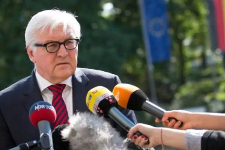 O ministro alemão das Relações Exteriores, Frank-Walter: Alemanha não pretende mudar suas ações no Iraque e na Síria (Christian Charisius/AFP)