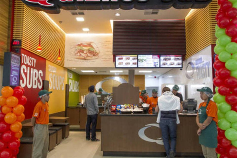 Franquia americana Quiznos custa R$ 250 mil