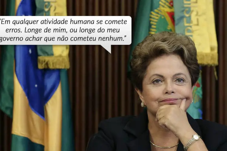 Frases da Dilma (Montagem Exame.com/Ueslei Marcelino/Reuters)