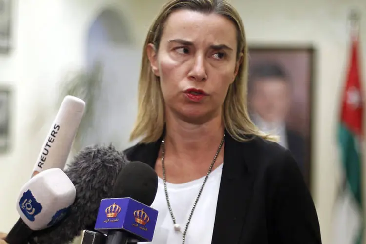 Frederica Migherini: "Na semana que vem teremos uma reunião ministerial em Bruxelas na segunda-feira e haverá uma discussão" (Muhammad Hamed/Reuters)