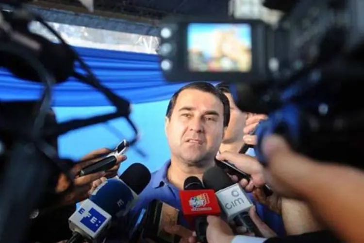 
	Franco: ele assumiu o poder ap&oacute;s um controvertido julgamento pol&iacute;tico parlamentar no qual o presidente Fernando Lugo foi destitu&iacute;do
 (AFP/ Norberto Duarte)