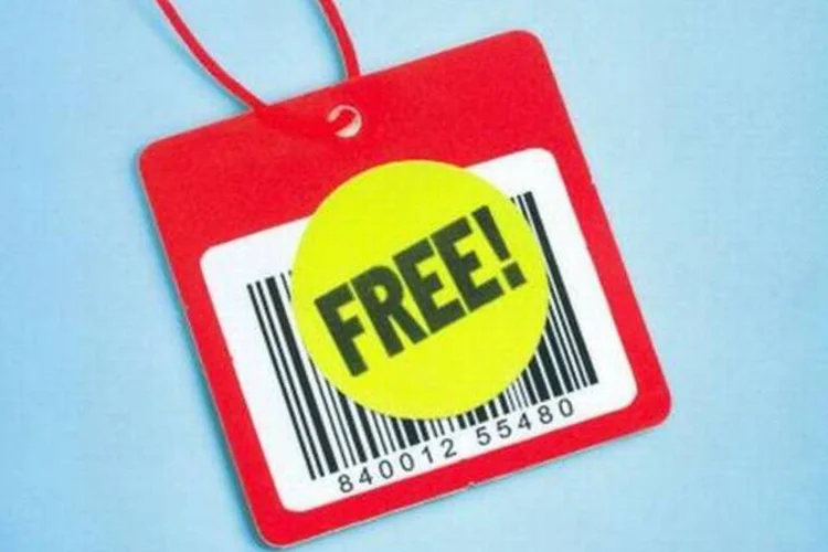Detalhe da capa do livro "Free", de Chris Anderson, que prega que o futuro dos negócios é grátis (Divulgação)