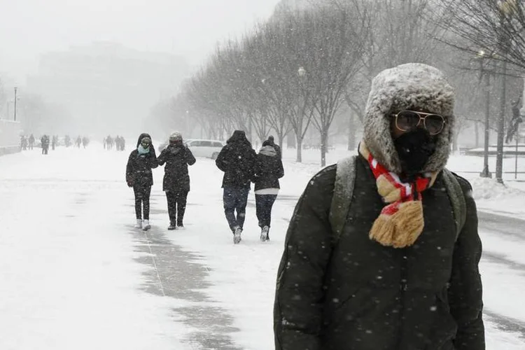 
	Frio em Washington: previs&otilde;es indicam temperaturas entre 10 e 30 graus abaixo do normal
 (Reuters)