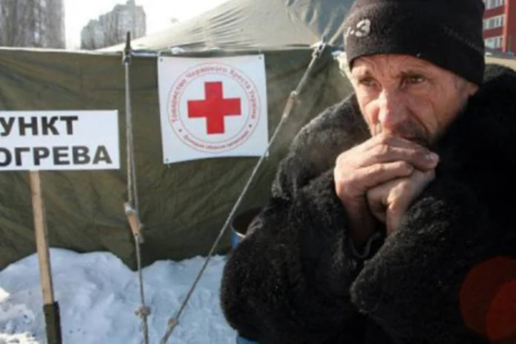 Em janeiro, houve pelo menos 64 mortes na Rússia por hipotermia (Alexander Khudoteply/AFP)