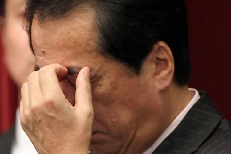 TV NHK disse que Ichiro Ozawa, influente mediador político, apoiaria o ministro de Comércio Banri Kaieda, que se distanciou da dura política antinuclear de Naoto Kan (Koichi Kamoshida/Getty Images)