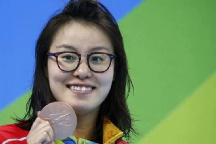 
	Fu Yuanhui: sem nenhuma vergonha, ela admitiu que n&atilde;o nadou bem porque estava menstruada
 (David Gray / Reuters)