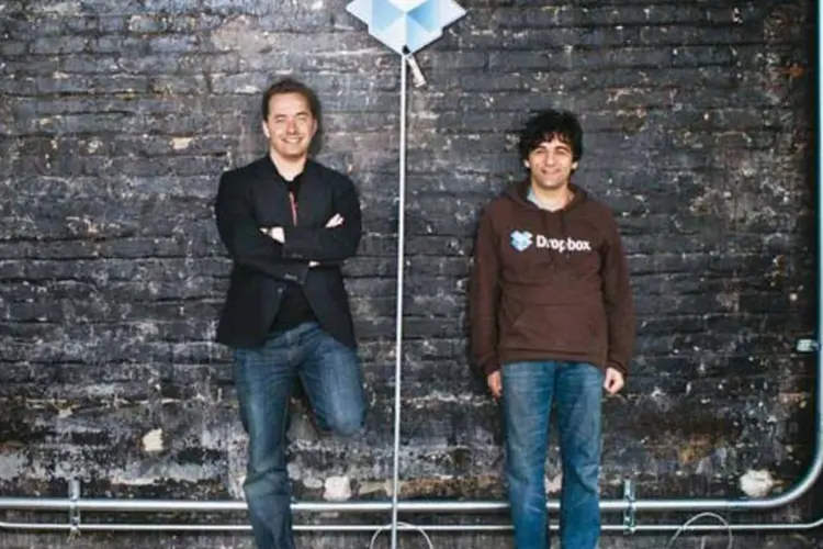 
	Os fundadores do Dropbox: mais de 200 milh&otilde;es de faturamento
 (Eric Millett/EXAME.com)