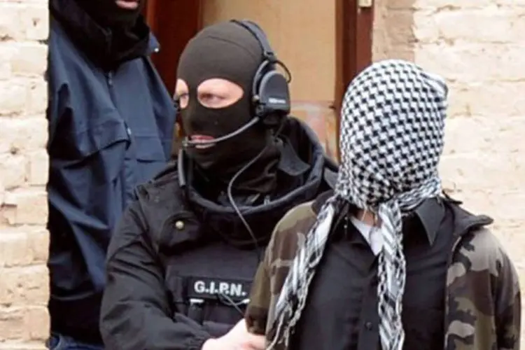 Fundamentalista é preso em operação na França: a Promotoria indicou que a organização planejava promover sequestros (Denis Charlet/AFP)