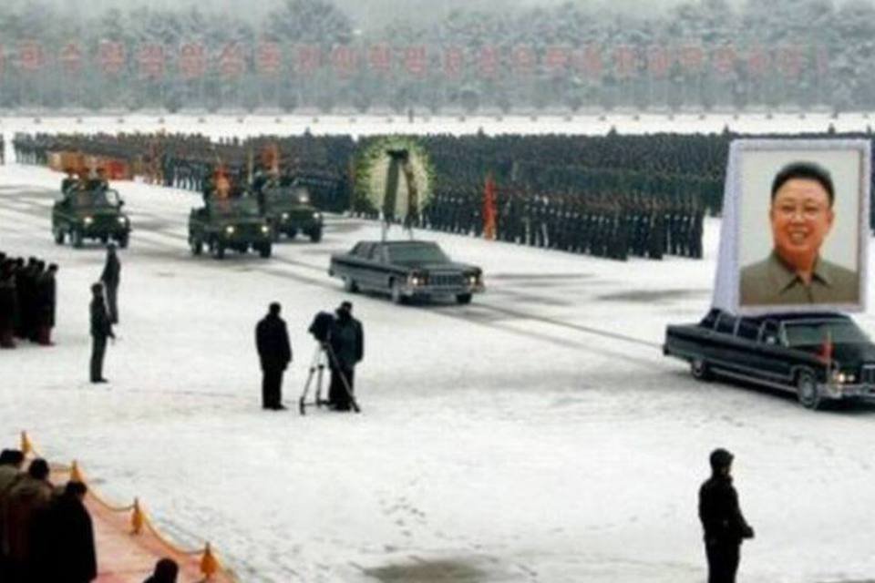 As imagens do funeral de Kim Jong-il, o ex-ditador da Coreia do Norte